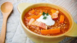 Суп с салом