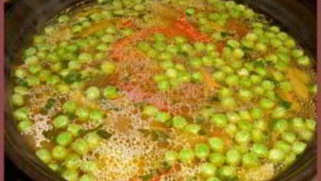 суп с зеленым горошком