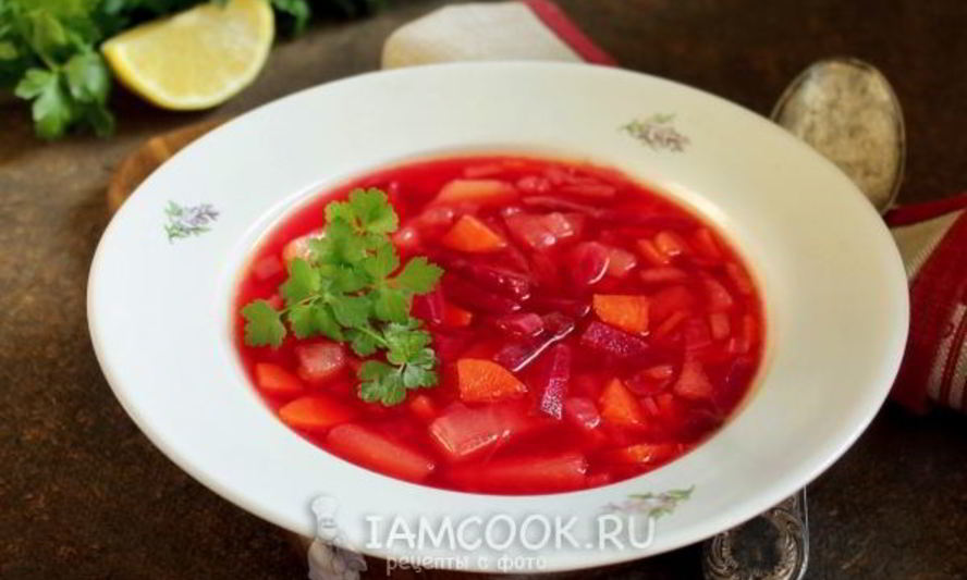 Рецепт постный горячий свекольник