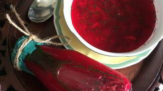 Свекольник холодный с тунцом