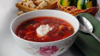 Свекольник с ботвой