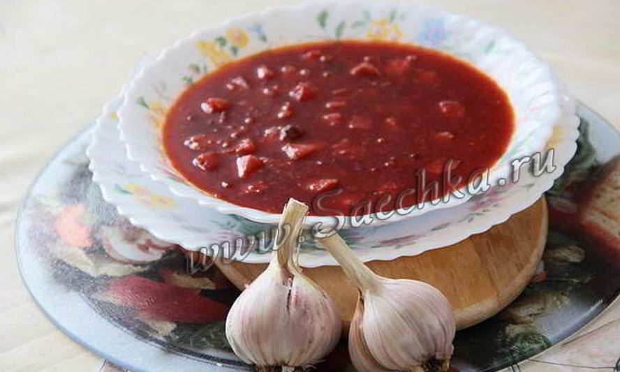 Рецепт свекольник с фасолью и грибами