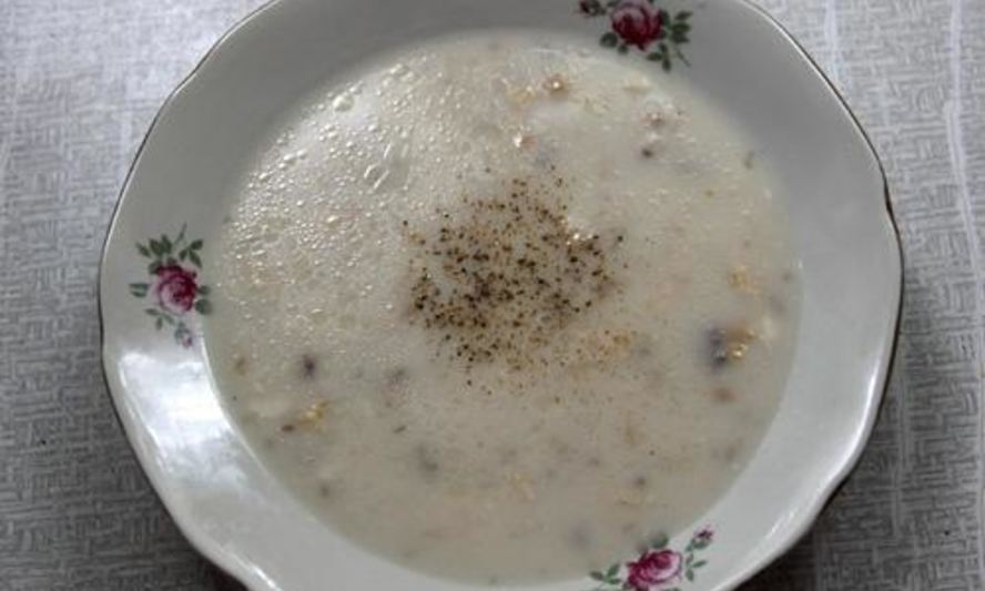 Рецепт белый сырный суп с курицей и грибами