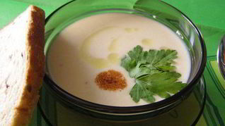 Мягкий сырный суп-пюре