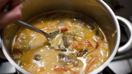 низкокалорийный сырный суп