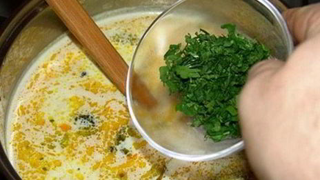 низкокалорийный сырный суп