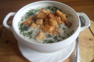 Простой сырный суп