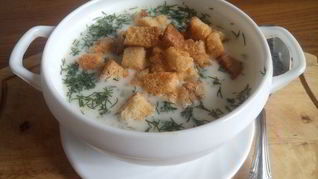 Простой сырный суп