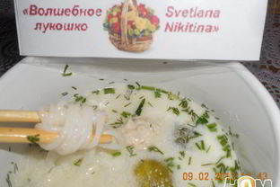 Суп сырный с фрикадельками и кедровыми орешками