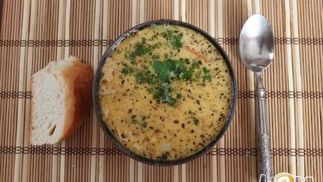 сырно-чесночный чешский суп
