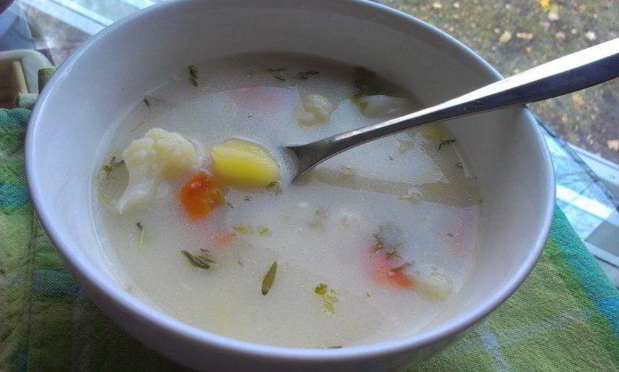 Рецепт сырно-сливочный суп с цветной капустой