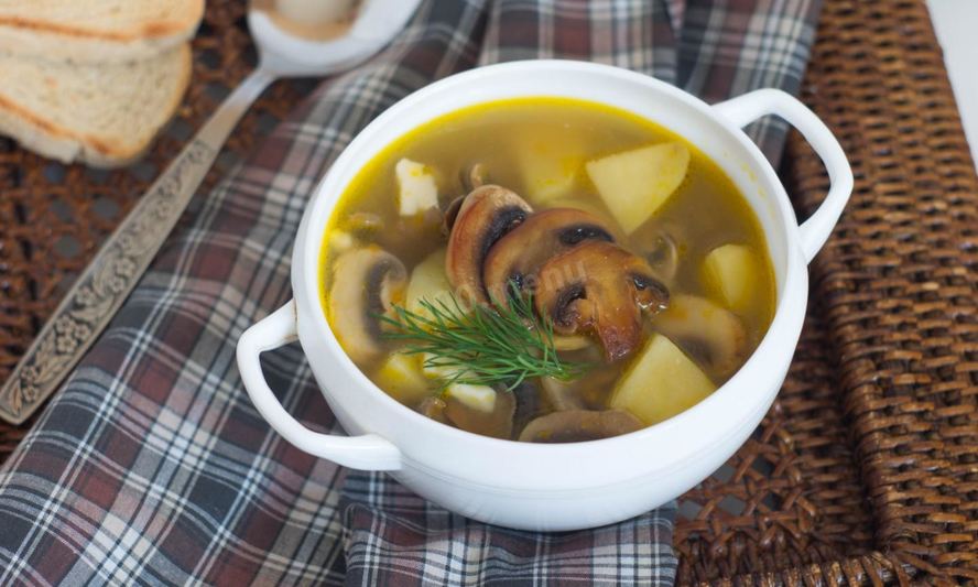 Рецепт сырный грибной суп из шампиньонов