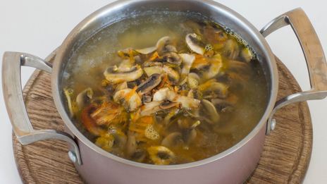 сырный грибной суп из шампиньонов