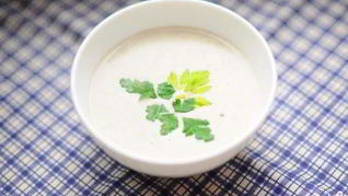 Сырный крем-суп с грибами