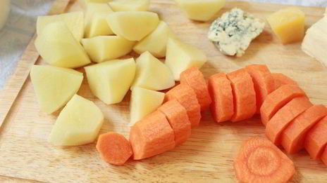 сырный крем-суп с креветками