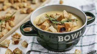 Сырный крем-суп с курицей