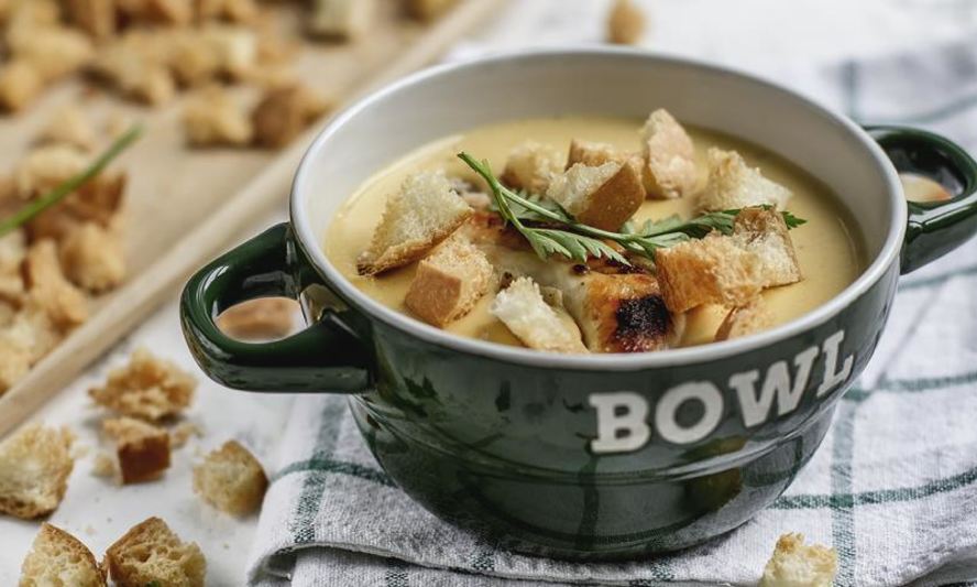 Рецепт сырный крем-суп с курицей