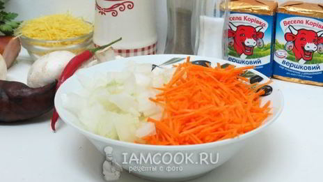 сырный суп из плавленного сыра с колбасой