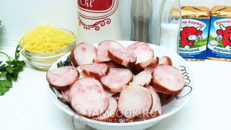 сырный суп из плавленного сыра с колбасой