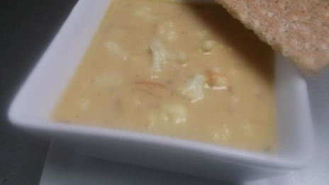 сырный суп из цветной капусты