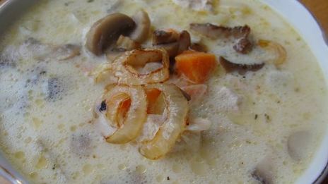 сырный суп на основе лукового