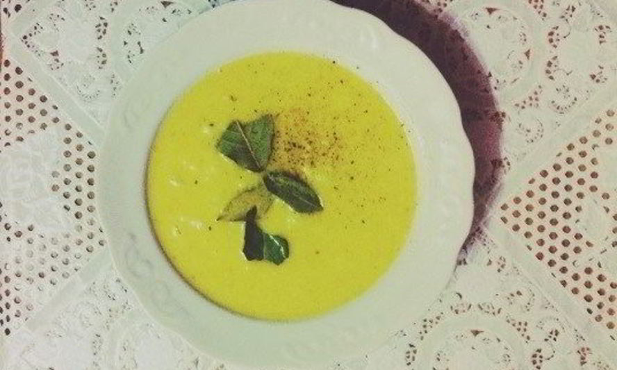 Рецепт сырный суп-пюре с черносливом и цветной капустой