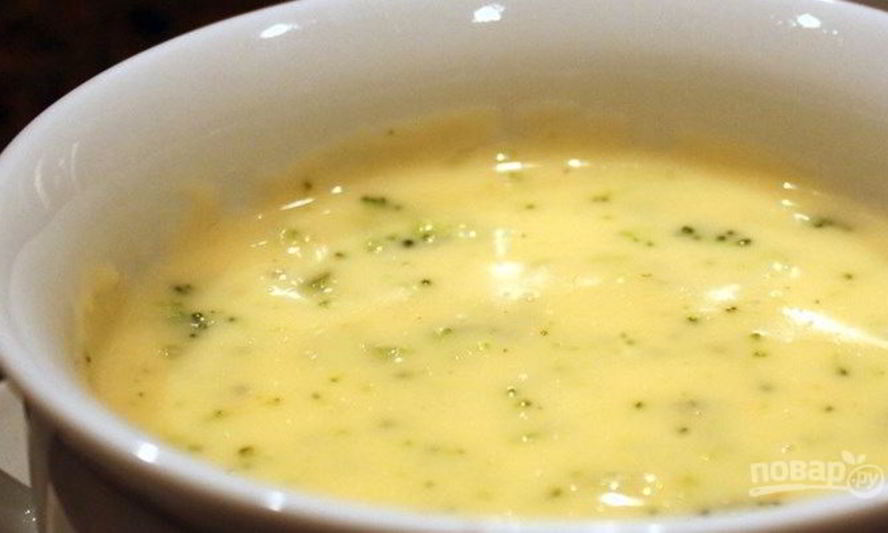 Рецепт сырный суп-пюре с плавленым сыром