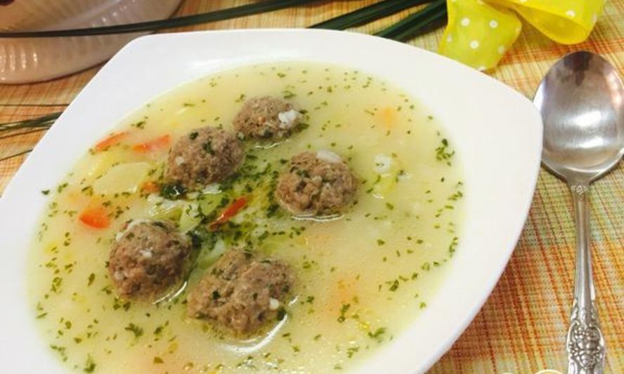 Рецепт сырный суп с фрикадельками