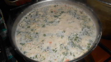 сырный суп с грецким орехом