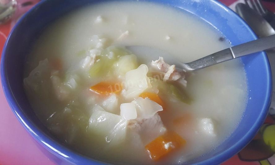 Рецепт сырный суп с капустой курицей и плавленным сыром