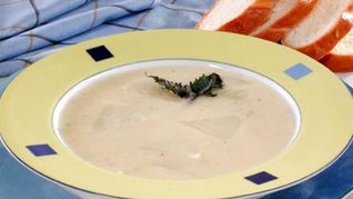 Сырный суп с кольраби