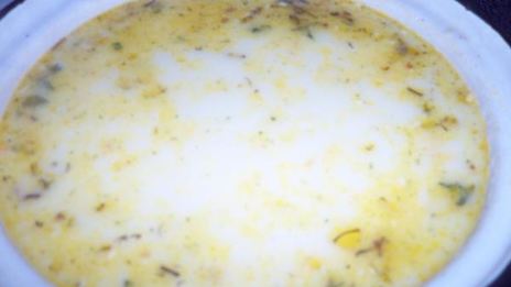 сырный суп с копченой курицей