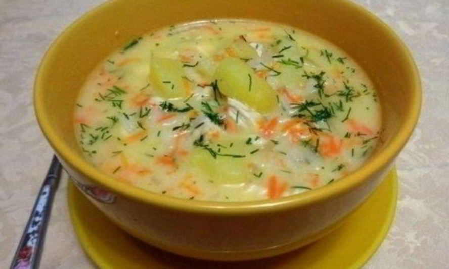 Рецепт сырный суп с куриным филе и рисом