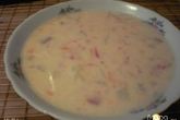 Сырный суп с курицей и помидорами