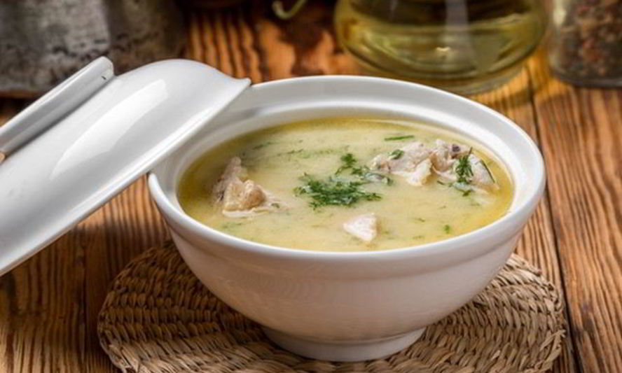 Рецепт сырный суп с курицей и зеленью