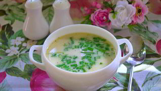Сырный суп с курицей