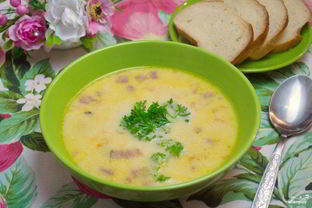 Сырный суп с плавленым сыром