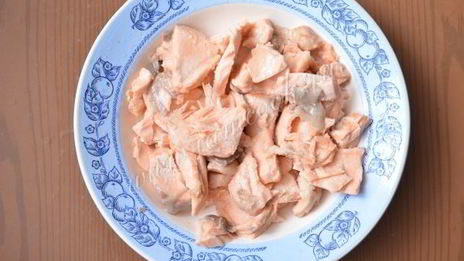 сырный суп с семгой