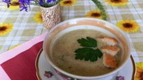 сырный суп с шампиньонами
