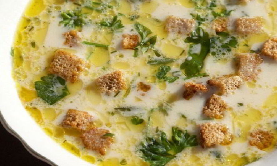 Рецепт сырный суп с сухариками