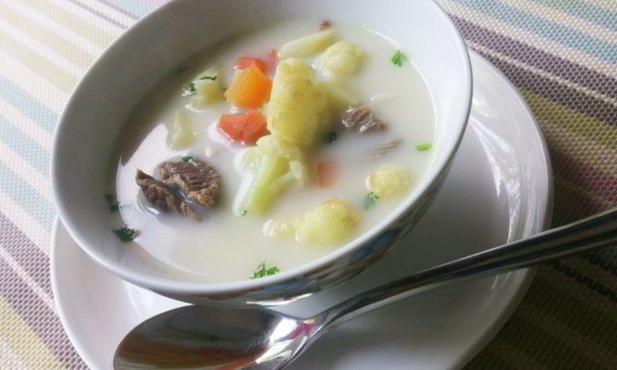 Рецепт сырный суп с цветной капустой