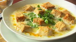 Сырный суп со сливками