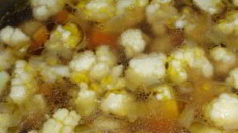 сырный суп со свининой