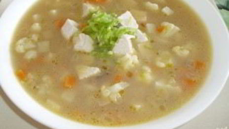 сырный суп со свининой