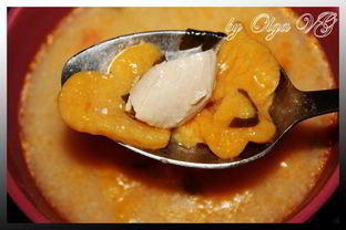 Сырный супчик с тыквенными клецками