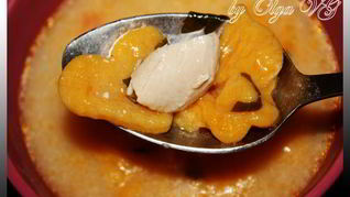 Сырный супчик с тыквенными клецками