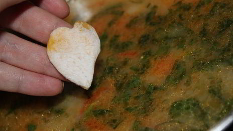 сырный супчик с тыквенными клецками