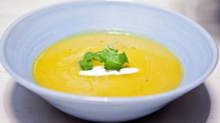 Тыквенный крем-суп с имбирем и корицей