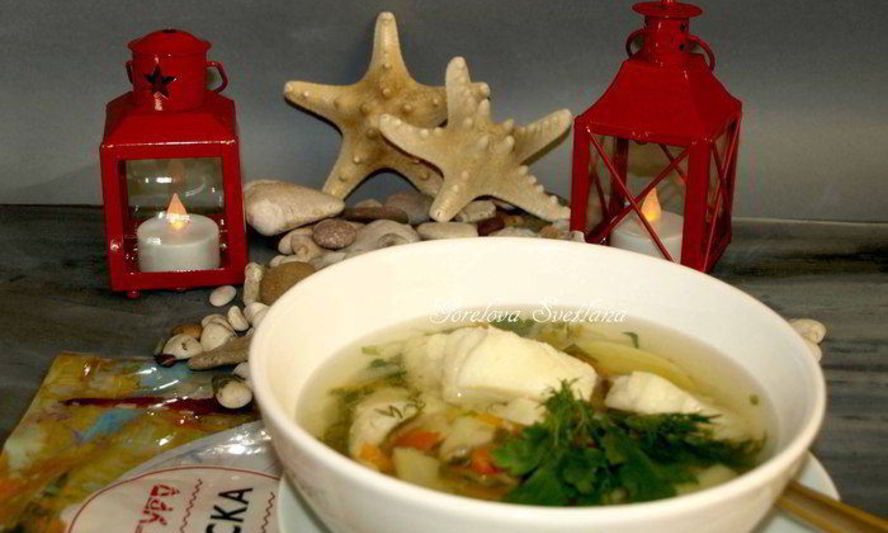 Рецепт хитрая уха на курином бульоне