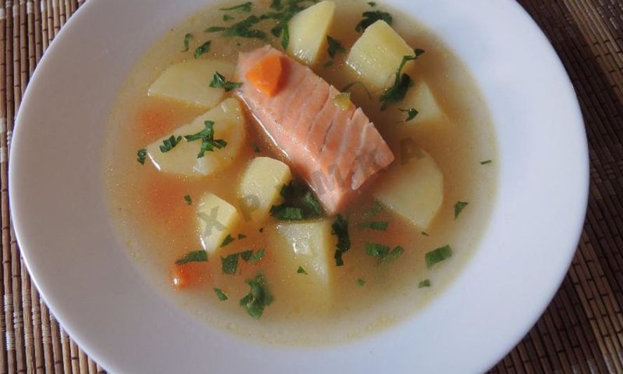 Рецепт рыбный суп уха из красной рыбы